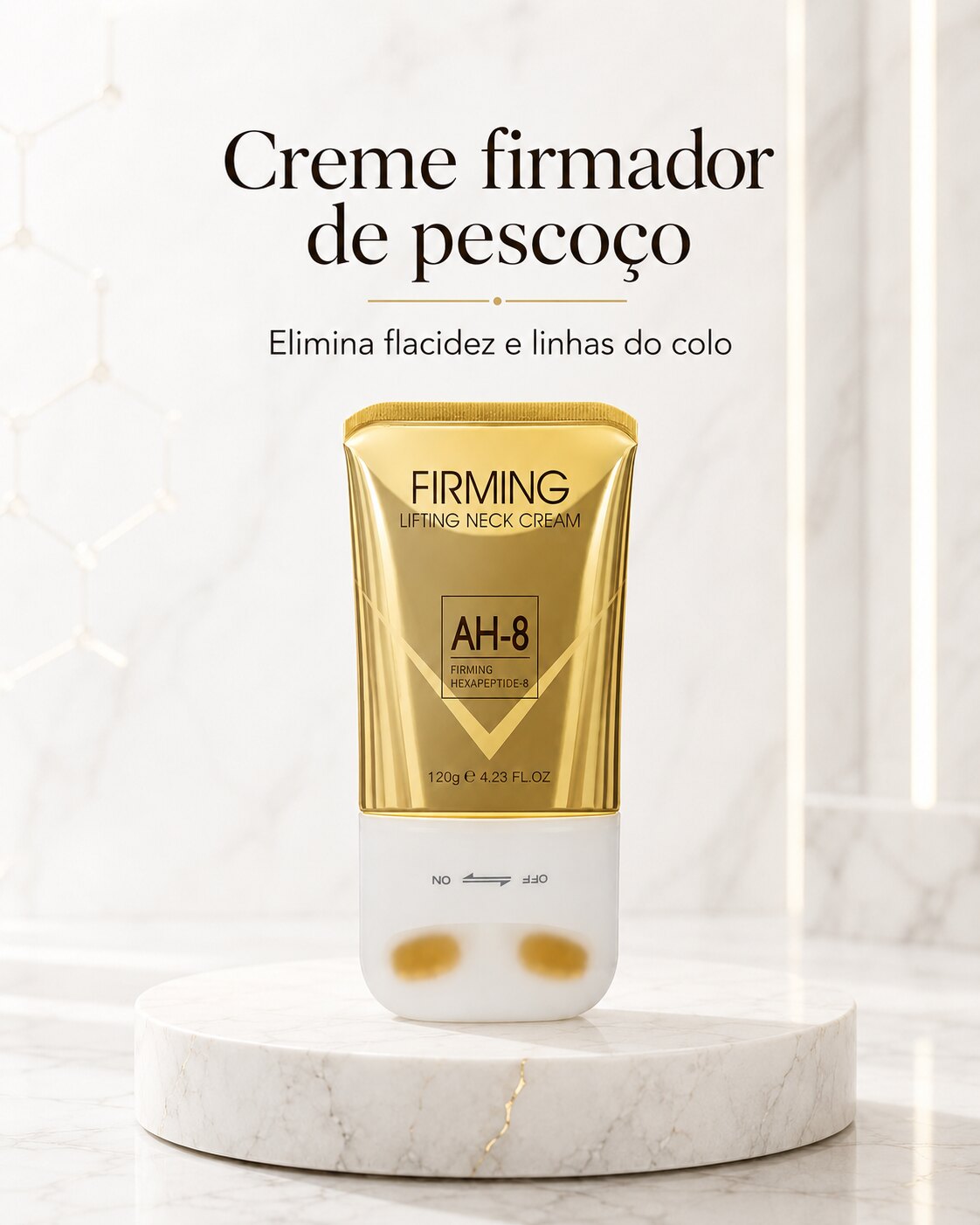 YCZ Firm — Creme firmador que devolve firmeza e elasticidade ao pescoço e colo em até 7 dias